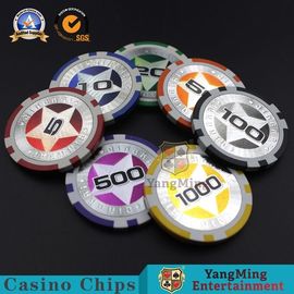Beli Perjudian Eropa Abs Casino Poker Chips 3-3.3MM Thinkness Untuk Hadiah Hiburan Game pembuatan online