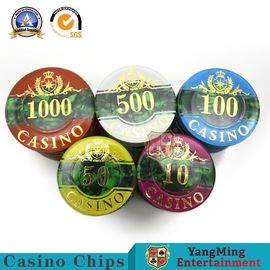 Beli RFID UV Tanah Liat Kasino Poker Chip Set 760pcs Tiga - Lapisan Pola Shell Akrilik pembuatan online
