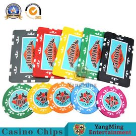 Beli Chip Poker Laser Cetak ABS yang Dapat Disesuaikan 75 * 45,81 * 55MM 760 PCS pembuatan online