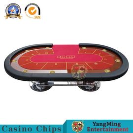 Beli 6 Warna Meja Poker Kasino Texas Hold'em Baccarat Square Tbale Dengan Sepuluh Pemain pembuatan online