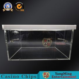Beli Kotak Meja Poker Plastik Drop Dengan Logo / Golden Acrylic Cash Tips Box pembuatan online