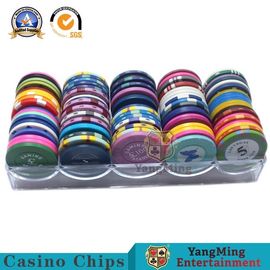 Beli Kaset Poker Roulette Poker Chip Ringan / 100 Pc Octagon 40mm Poker Chip Rack pembuatan online