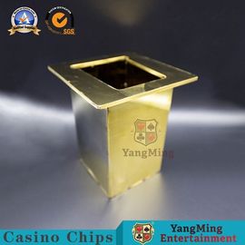 Beli Logam Setengah Tombol Bermain Kartu Poker Buang Pemegang 10.5 * 10.5 * 17.5 Sertifikasi SGS pembuatan online