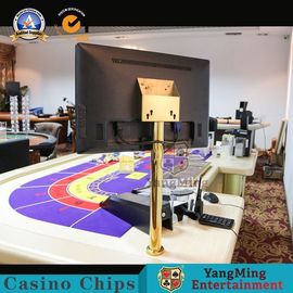 Beli 800mm Meja Baccarat Gambling Naga Harimau Poker Game HD Tampilan Pemegang Logam Berdiri Meja Akrilik pembuatan online