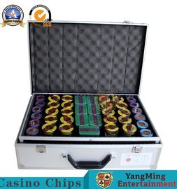 Beli 300-760 pcs Poker Chips Pembawa Aluminium Alloy Keamanan Kunci Kotak Kasino Chip pembuatan online