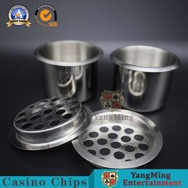 Beli 70g Kasino Permainan Aksesoris Texas Hold 'Em Meja Stainless Steel Drop Layar Asbak Untuk Meja Poker Minuman pemegang pembuatan online