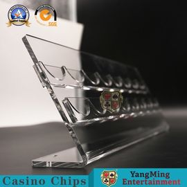 Beli Pemegang Poker Baccarat Poker Chip Roulette Roda Rak Display Meja 2 Baris 370 * 140 * 130mm pembuatan online