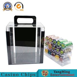 Beli 1000 PCS Poker Putaran Chips Pembawa Menangani Kasus Transparan Chip Penuh pembuatan online