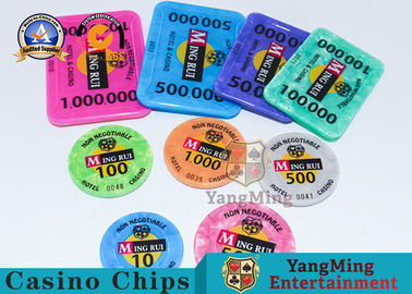 Beli Chip RFID Akrilik Chip Permainan Meja Poker Baccarat Dapat Disesuaikan pembuatan online