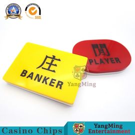 Beli Acrylic Dicetak Poker Dealer Tombol Dilepas Kasino Baccarat Banker & Player Tombol Menang Penanda pembuatan online