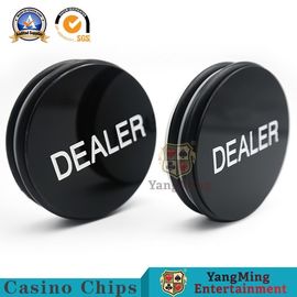 Beli Kasino Baccarat Spidol 76mm Kustom Layar Sutra Hitam Putih Ukiran Tombol Texas Holdem pembuatan online