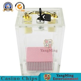 Beli Logam akrilik kunci, Buang pemegang, Baccarat naga harimau perjudian meja permainan kartu bermain pembawa untuk 8 deck pembuatan online