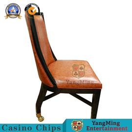 Beli Kursi Kasino Poker Eropa Kayu Solid Retro Dengan Permukaan Kulit Jeruk Lembut pembuatan online