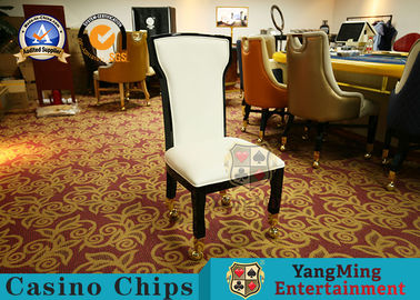 Beli Texas Poker Games Baccarat Kursi Berlapis Kulit Dengan Logo Kustom pembuatan online