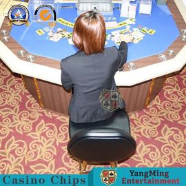 Beli Kursi Kasino Berlapis Kulit Gaming Sandaran Tinggi Stainless Steel Adjustable Putaran pembuatan online