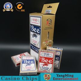 Beli Mengimpor Kartu Poker Black Core Bee dari Amerika Serikat 310g Kotak Warna Merah dan Biru pembuatan online