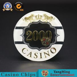 Beli 3-4.3MM Thinkness Kustom Poker Chips Clay Nylon Nylon Stiker 14g pembuatan online
