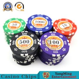 Beli 14g Besi Inti Perjudian Chip Poker Set Dengan Nomor Stiker Melingkar pembuatan online