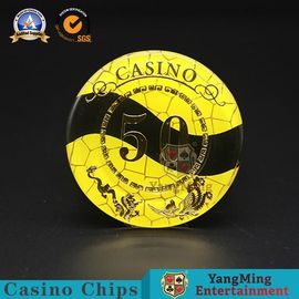Beli Bronzing Acrylic Keramik Logam Nylon RFID Poker Chips Dengan UV Sticker Sentuhan Halus pembuatan online