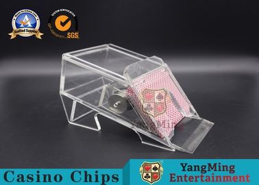 Beli Two Decks Casino, Dealer Poker, Bermain Kartu Shuffer Iron Clear Core 7mm Thinkness pembuatan online