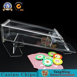 Beli Custom Shaft Iron Baccarat Card Berurusan Sepatu Sepenuhnya Transparan Tebal pembuatan online