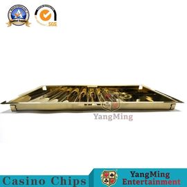 Beli Ringan 7 Baris Kunci Logam Kotak Chip Kasino Titanium Kuning Cerah pembuatan online