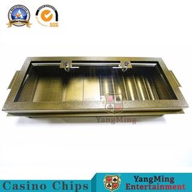 Beli Kustom Lapisan Tunggal Kunci Ganda Keripik Logam Nampan Naga Harimau Gambling Table Float Case pembuatan online