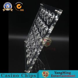 Beli 40mm Diameter Papan Display Chip Casino Akrilik Horisontal Bagian Pembawa Menebal 20 pcs pembuatan online