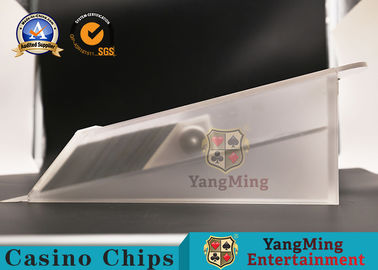 Beli 370 * 150 * 100mm Sepatu Kartu Casino / Clear Poker Dealer Sepatu Untuk Baccarat pembuatan online