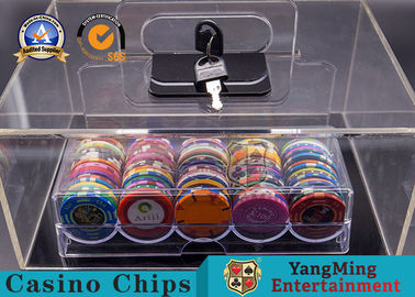 Beli Texas Hold 'Em Casino Chips Box Tampilan Kasus Poker Chip Khusus pembuatan online