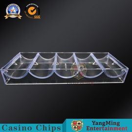 Beli Tahan Lama Poker Chip Rack Holder Tray Dengan Tutup Atau Tanpa Tutup Dapat Menempatkan 40mm Gambling Putaran Chips pembuatan online