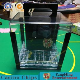 Beli Acrylic Casino Chip Carrier Dengan Menangani 1000pcs Poker Bentuk Bulat pembuatan online