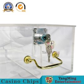Beli Aksesoris Kasino Permainan Daya Tahan Tinggi Kotak Chip Portabel Dengan Pegangan Logam pembuatan online