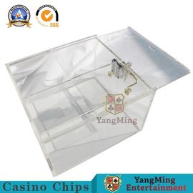 Beli Kasino Kustom Aksesoris Game Penetrasi Tinggi Penebalan 2 Baris Sumbu Kasing Kasing Dealer Dengan Kunci pembuatan online