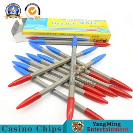 Beli Ukuran 170mm Sistem Baccarat Gambling Ballpoint Pen Merah Dan Biru pembuatan online