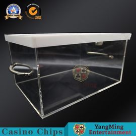 Beli Kustom Mewah Bermain Buang Pemegang Kotak Pengiriman Kartu Akrilik Portabel Jelas Yang Jelas pembuatan online