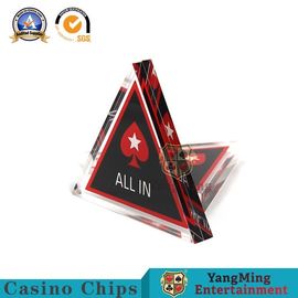 Beli 26g Kasino Permainan Aksesoris Texas Poker Segitiga Klub VIP Kristal Menang Taruhan Tombol Dealer pembuatan online