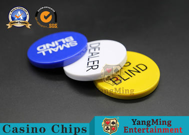 Beli 50 * 6mm Aksesoris Permainan Kasino Texas Poker Vip Club Dealer Tombol Besar Buta Kecil Meja Didedikasikan pembuatan online