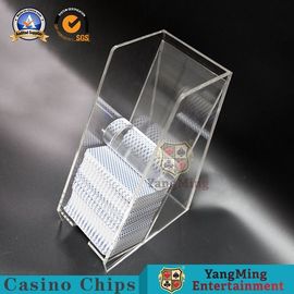 Beli Transparan 8 Deck Kotak Kartu Bermain Akrilik Penuh Drum Pemegang Kartu Dealer Kartu Poker pembuatan online