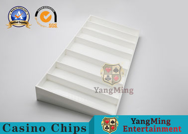 Beli Plastik ABS Putih Papan Chip Poker Baccarat Meja Poker Permainan Kotak Chip Meja pembuatan online