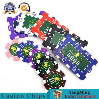 Beli 760 Pcs Amerika ABS Clay Poker Fancy Chip Set Texas Holde'M Permainan Inti Besi Set Chip Anti-Pemalsuan pembuatan online