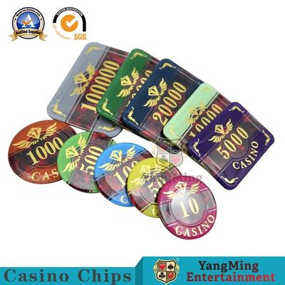 Beli 760 Pcs Amerika ABS Tanah Liat Chip Set Besi Inti Chip Koin Texas Hold 'Em Permainan Khusus Anti-Pemalsuan Chip Pabrik Tempat pembuatan online