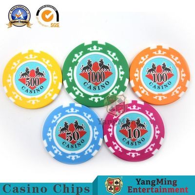 Beli American ABS Clay Texas Hold'Em Poker Chip Set 760 Pcs Delapan Mahkota Casino Khusus Stiker Chip Anti-Pemalsuan pembuatan online
