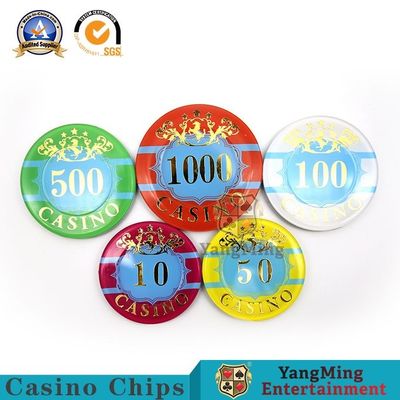 Beli Set Chip Plastik Anti Pemalsuan Texas Hold 'Em Hot Stamping pembuatan online
