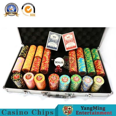 Beli 600 Potongan 12g Besi Inti Tanah Liat Poker Chip Set ABS Texas Hold'Em Kode Stiker Digital pembuatan online