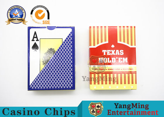 Beli Kartu Bermain Plastik PVC Tahan Air Untuk Game Texas Hold'Em Double Sided Frosted pembuatan online