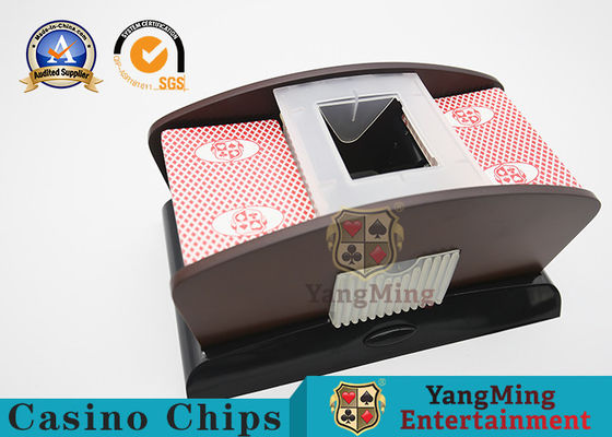 Beli Kayu Warna Plastik 2 Pasang Pengocok Kartu Poker Silent Baccarat Texas Table Game pembuatan online