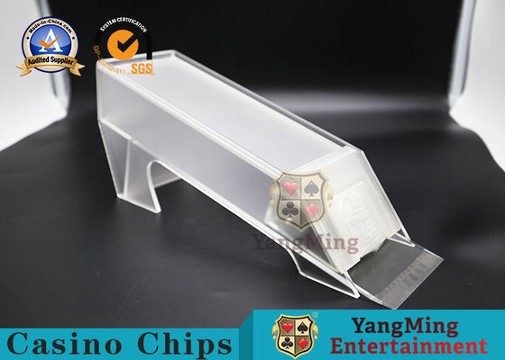 Beli Merek Baru Akrilik Tebal Matte 8-Pair Produsen Dealer Poker Custom-Made Dealer Kartu Tunggal Shuffler Boots pembuatan online