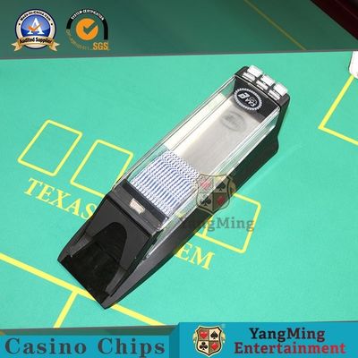 Beli All Black Laser Barcode 8 Deck Poker Dealer Elektronik Untuk Turnamen Internasional Standar Smart Shuffle Shoes pembuatan online