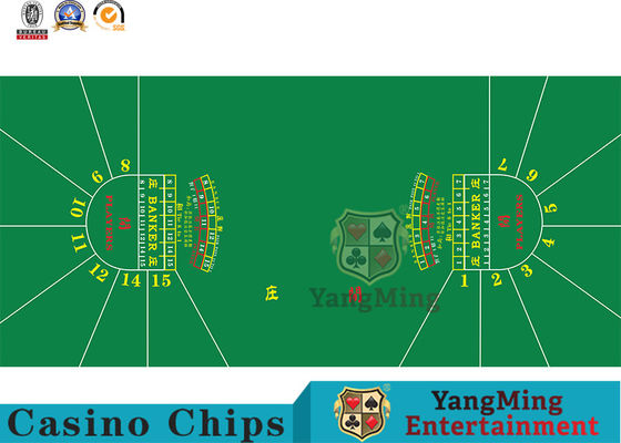 Beli 15-Pemain Green Baccarat Poker Game Tata Letak Mewah Versi Desain Distribusi Dua Putaran Pabrik Taplak Meja Custom-Made pembuatan online